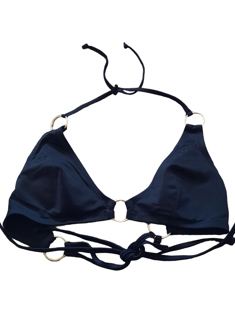 H&M Triangle Bikini Top with Gold Rings